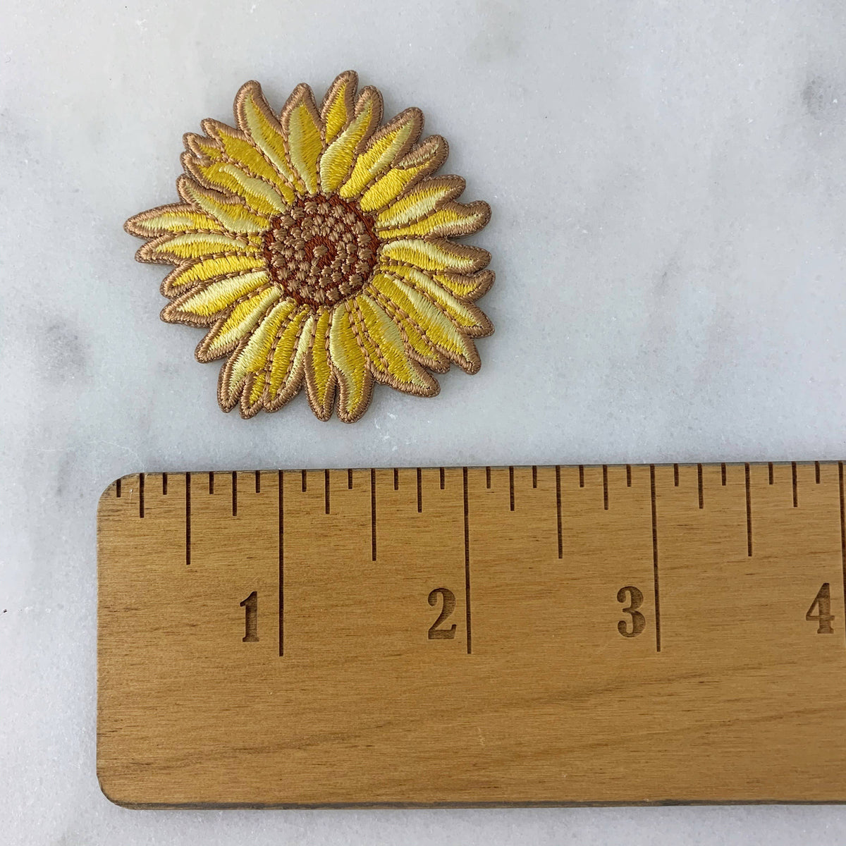 Sunflower Embroidered Patch