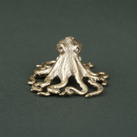 Antique Brass Octopus Figurine
