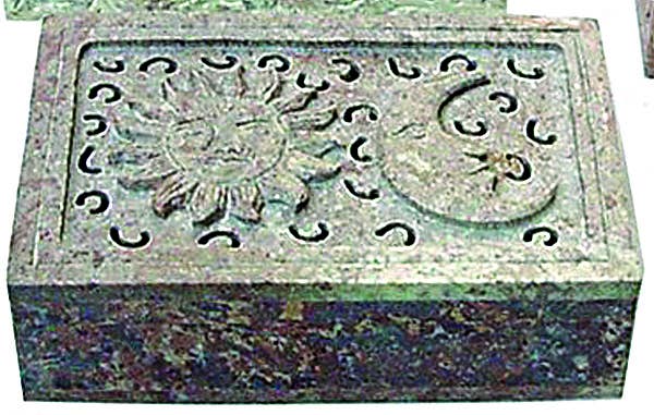 Sun & Moon Soapstone Box
