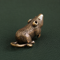 Solid Brass Rat Figurine