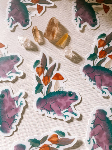 Fox Manor Holographic Vinyl Sticker