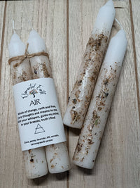 Air Element Herbal Ritual Candles | Clarity, Inspiration & Communication