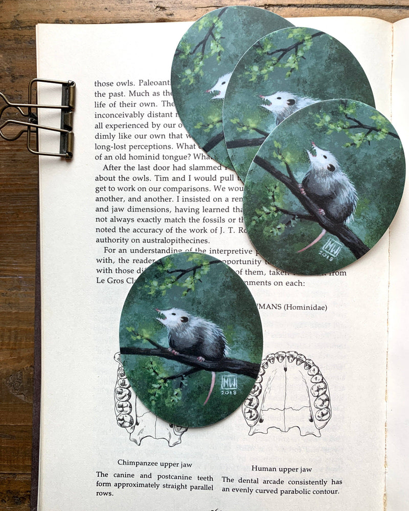 Opossum's Screech Matte Vinyl Sticker