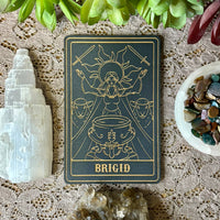 Brigid Deity Card | Altar Decor | Wall Art | Shelf Leaner