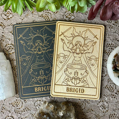 Brigid Deity Card | Altar Decor | Wall Art | Shelf Leaner