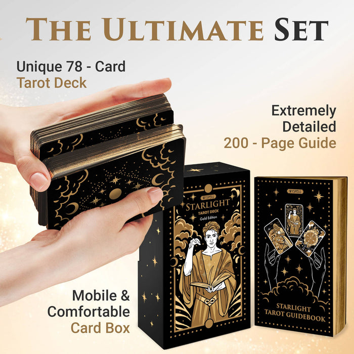 Wyspell Starlight Tarot Cards: Gold Edition