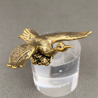 Brass Flying Crane Figurine