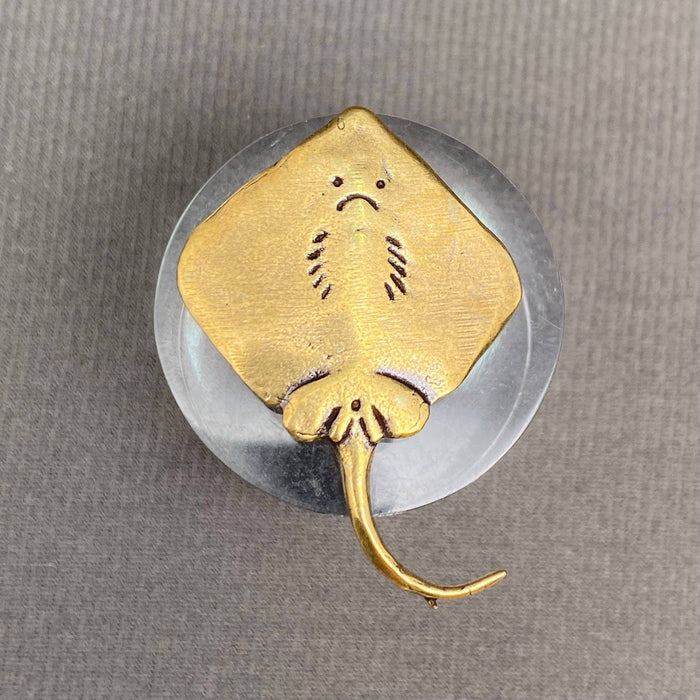 Brass Devil Ray Decoration