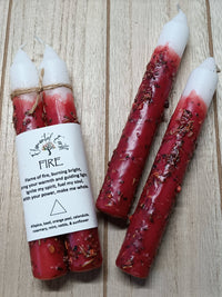 Fire Element Herbal Ritual Candles | Passion, Courage & Transformation