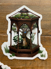 Victorian Terrarium Clear Vinyl Sticker