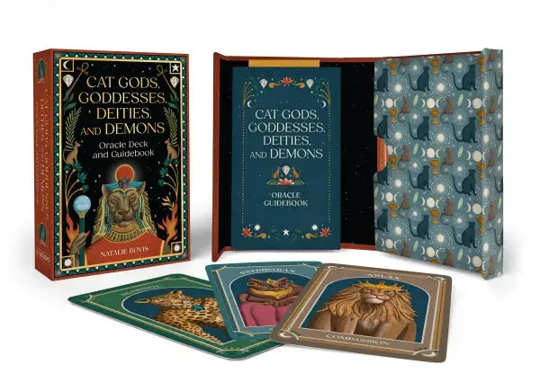 Cat Gods, Goddesses, Deities, and Demons Oracle Deck by Natalie Bovis