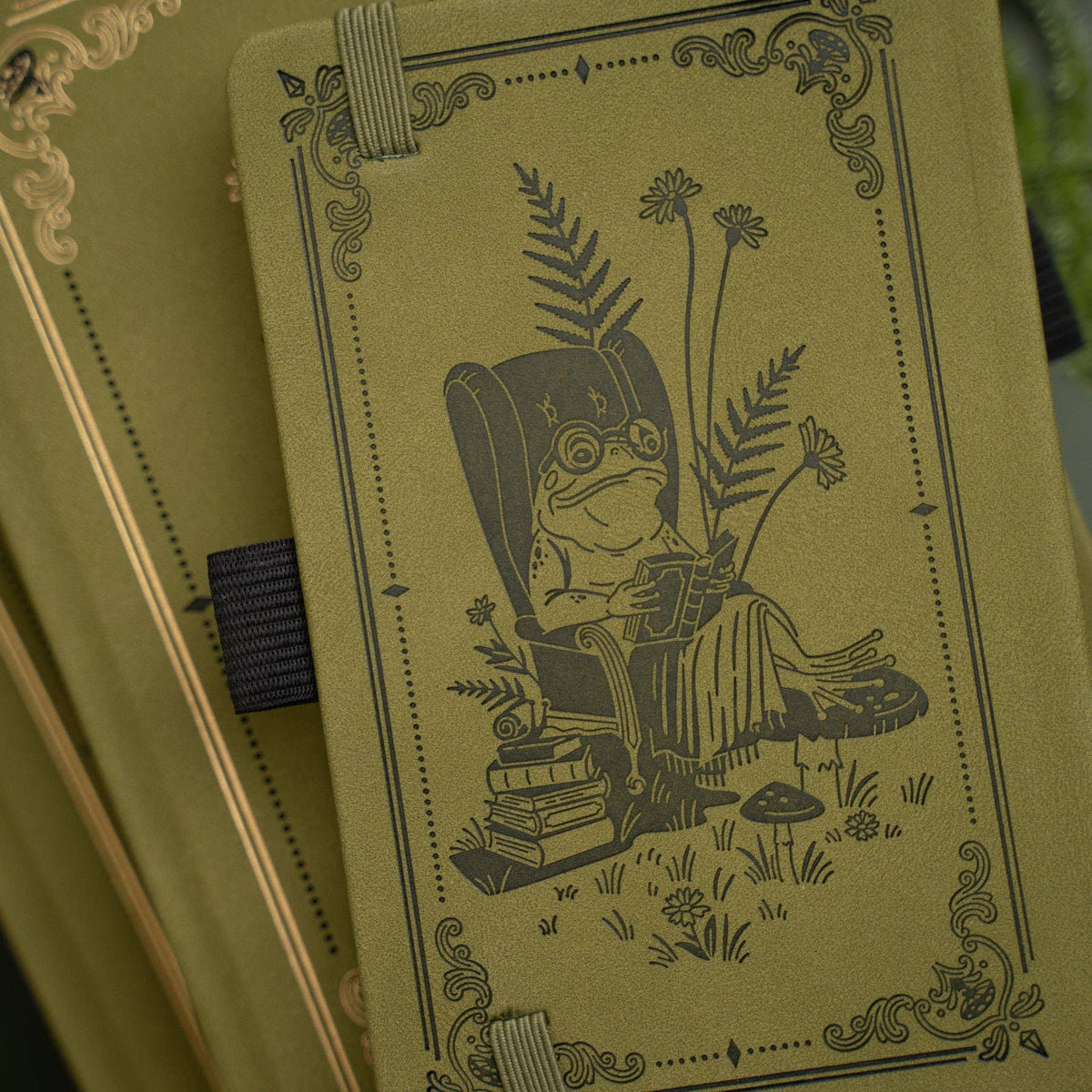 Literary Frog Dot Grid Pocket Journal