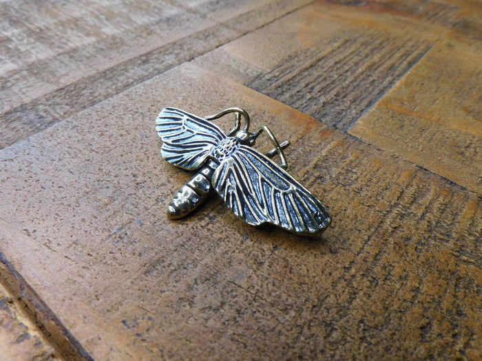 Brass Moth Figurine