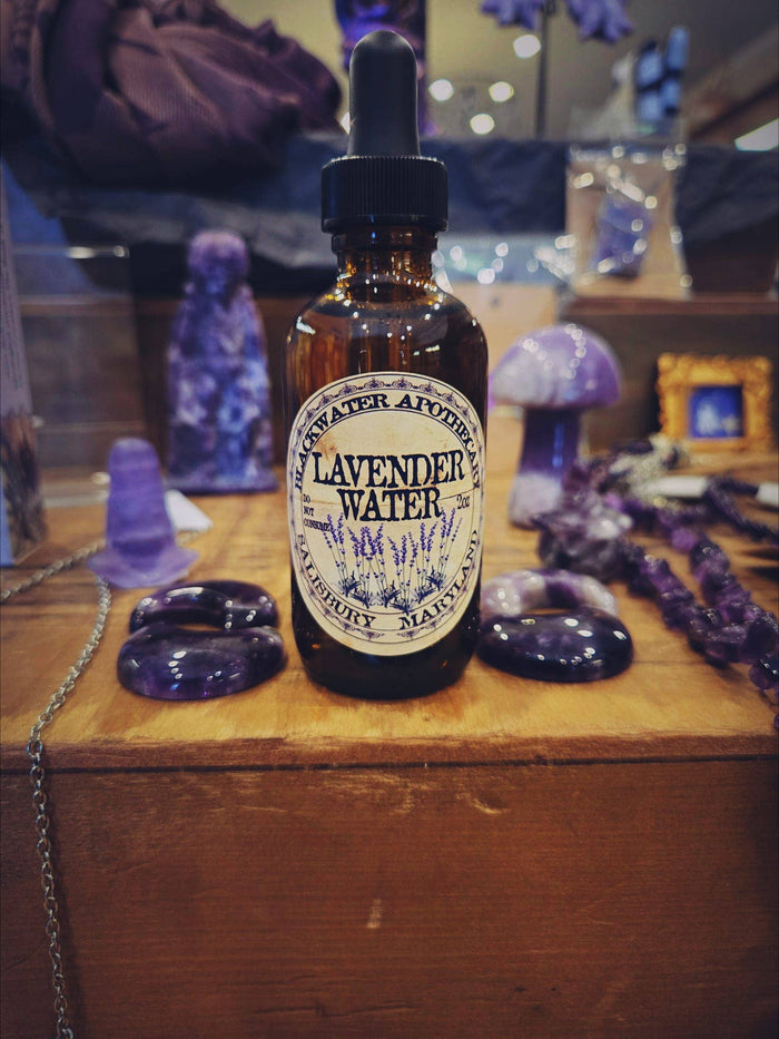 Lavender Water in Amber Glass Dropper Bottle