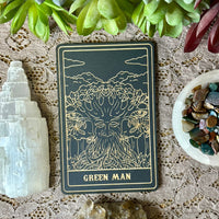 The Green Man Deity Card | Altar Decor | Wall Art |
