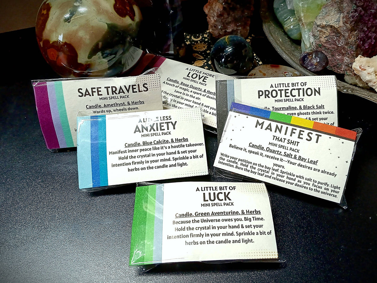 Mini Candle Intention Spell Packs
