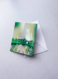 Aurora Lake Greeting Card