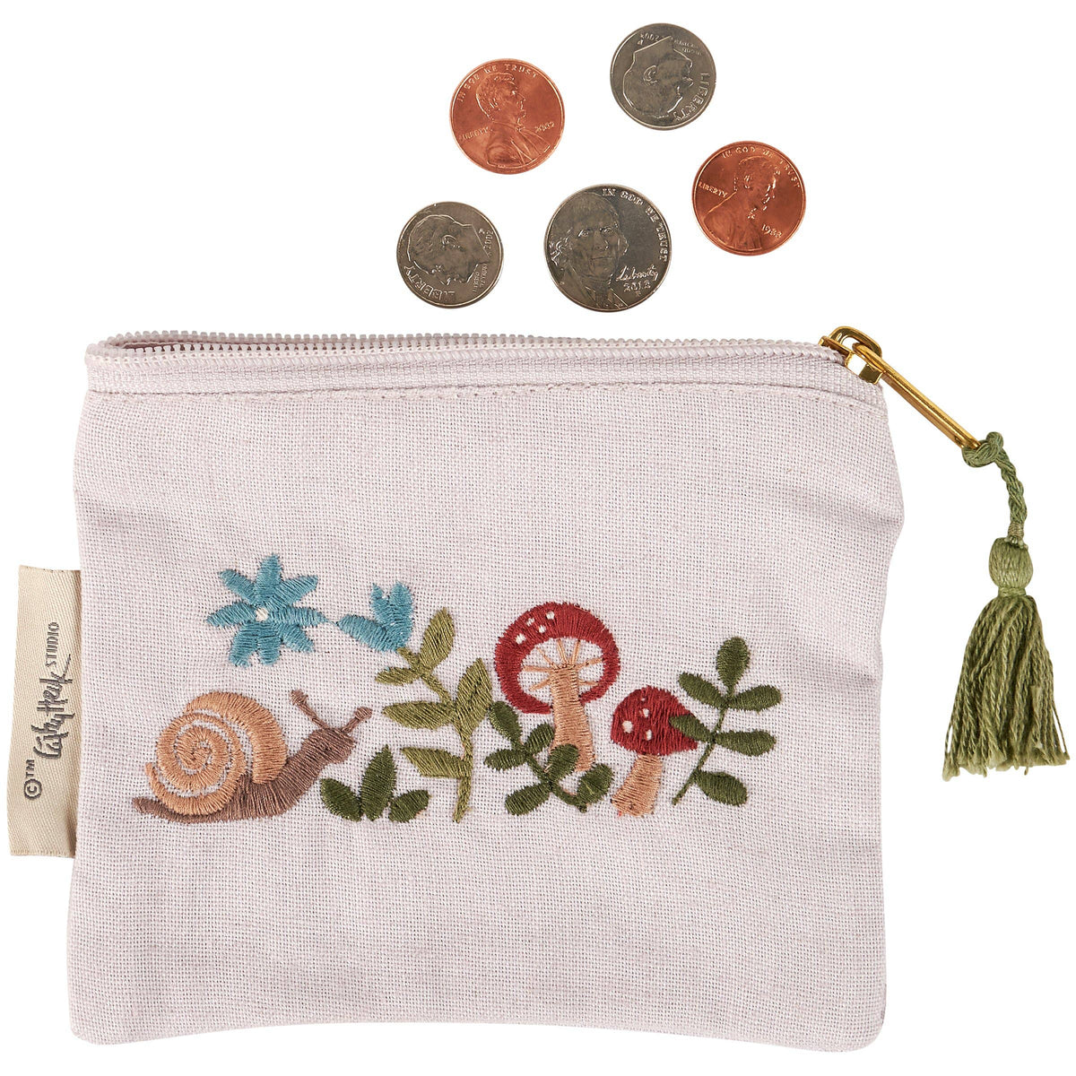 Snail & Mushroom Keepsake Pouch