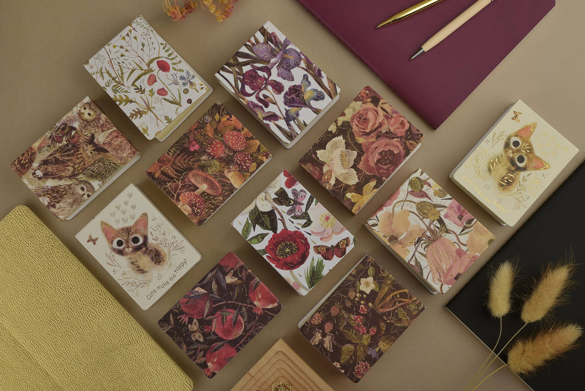 Unlined Mini Forest Mushroom Tear-Away Notepad
