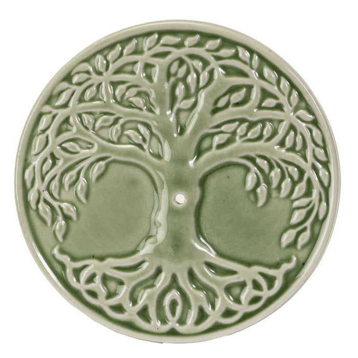 Tree of Life Ceramic Incense Burner