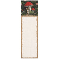 Woodland Mouse & Mushroom Magnetic Notepad