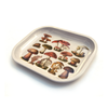Mushroom Vintage Illustration Metal Trinket Tray