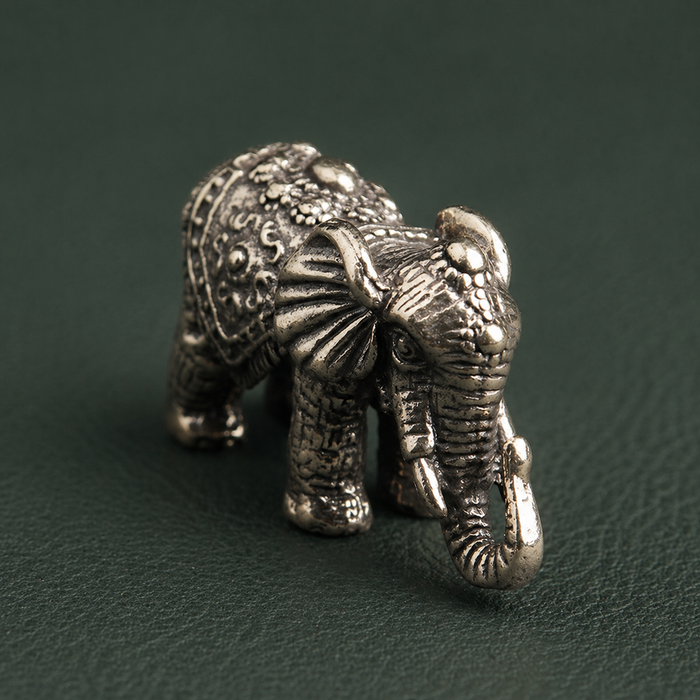 Antique Brass Lucky Elephant Figurine