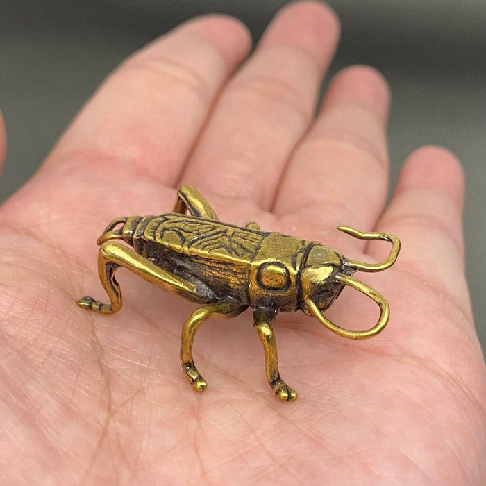 Brass Cricket Decoration