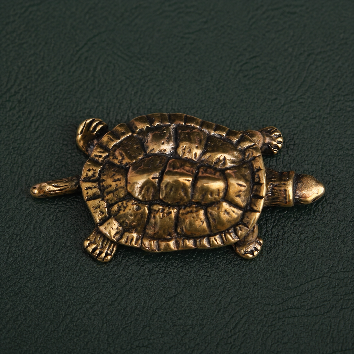 Antique Brass Money Turtle Figurine