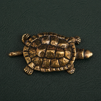 Antique Brass Money Turtle Figurine