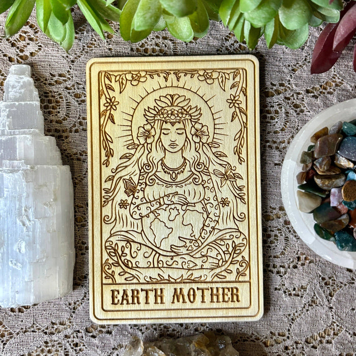 Earth Mother Deity Card | Altar Decor | Wall Art