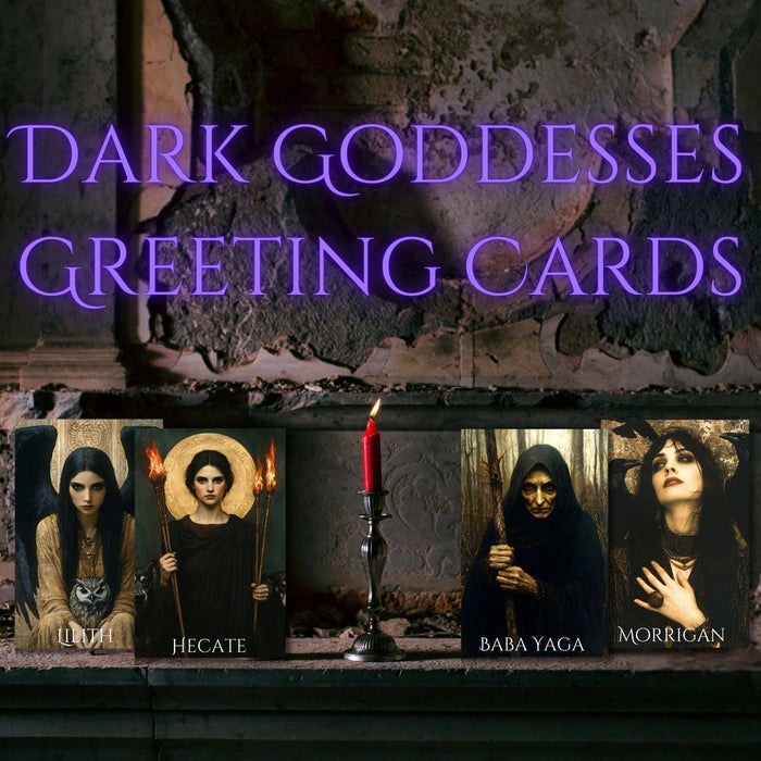 Dark Goddess Greeting Cards