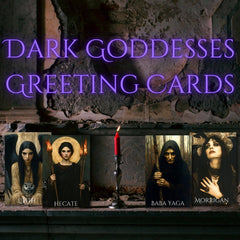Dark Goddess Greeting Cards