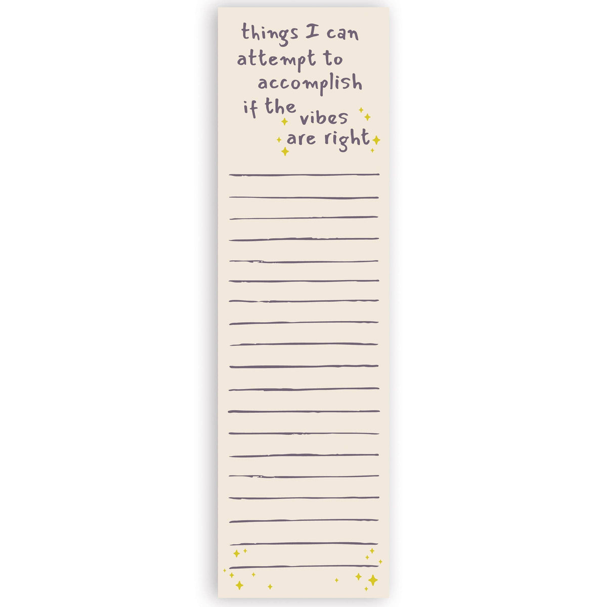 'If The Vibes Are Right' Magnetic Notepad
