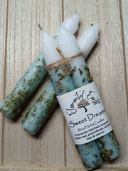 Sweet Dreams Herbal Ritual Candles | Rest, Peace & Dreamwork