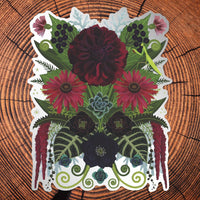 Black Dahlia Matte Mirror PVC-Free Sticker