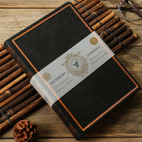 Renaissance Black Leather Style Journal