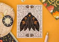 Dark Omens Moth Greeting Card