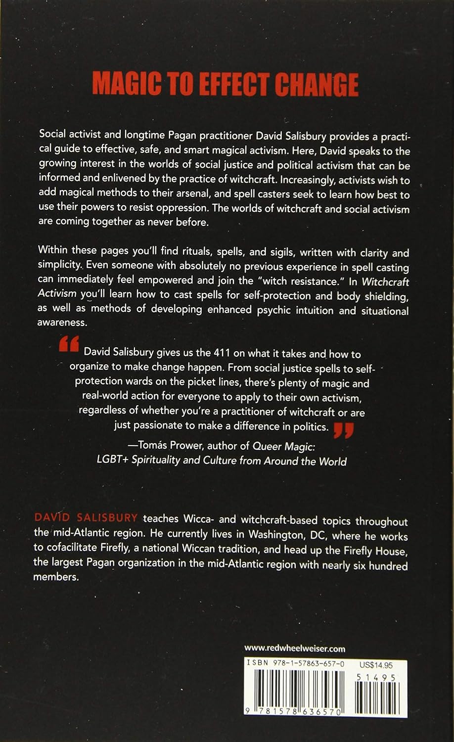 Witchcraft Activism: A Toolkit for Magical Resistance by David Salisbury
