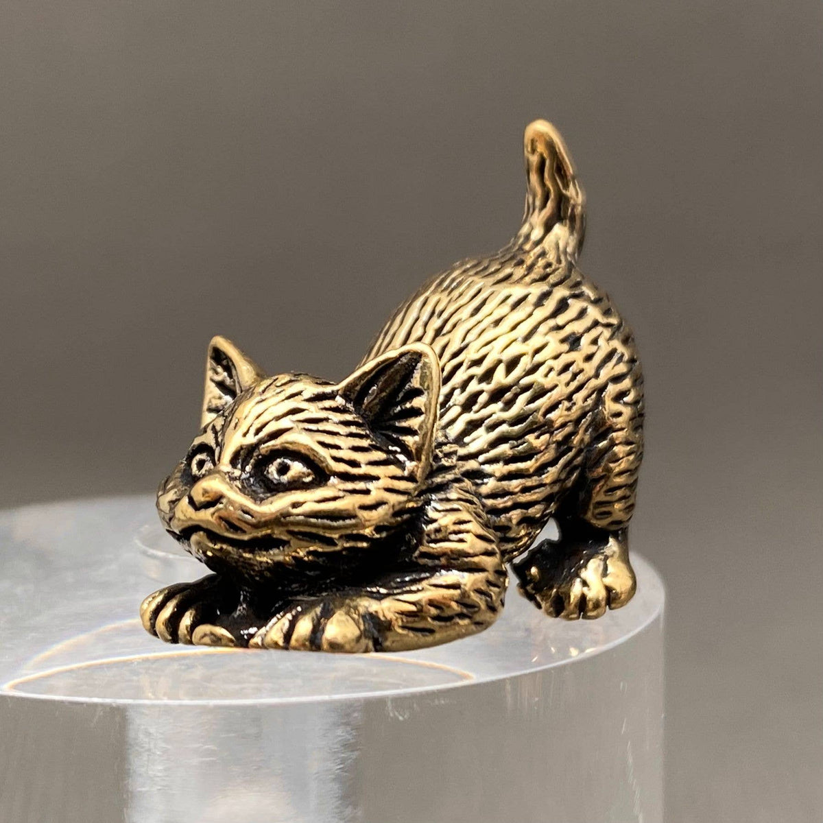 Brass Kitten Decoration