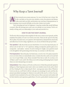 Weiser Tarot Journal & Stickers by Theresa Reed