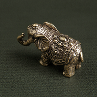Antique Brass Lucky Elephant Figurine