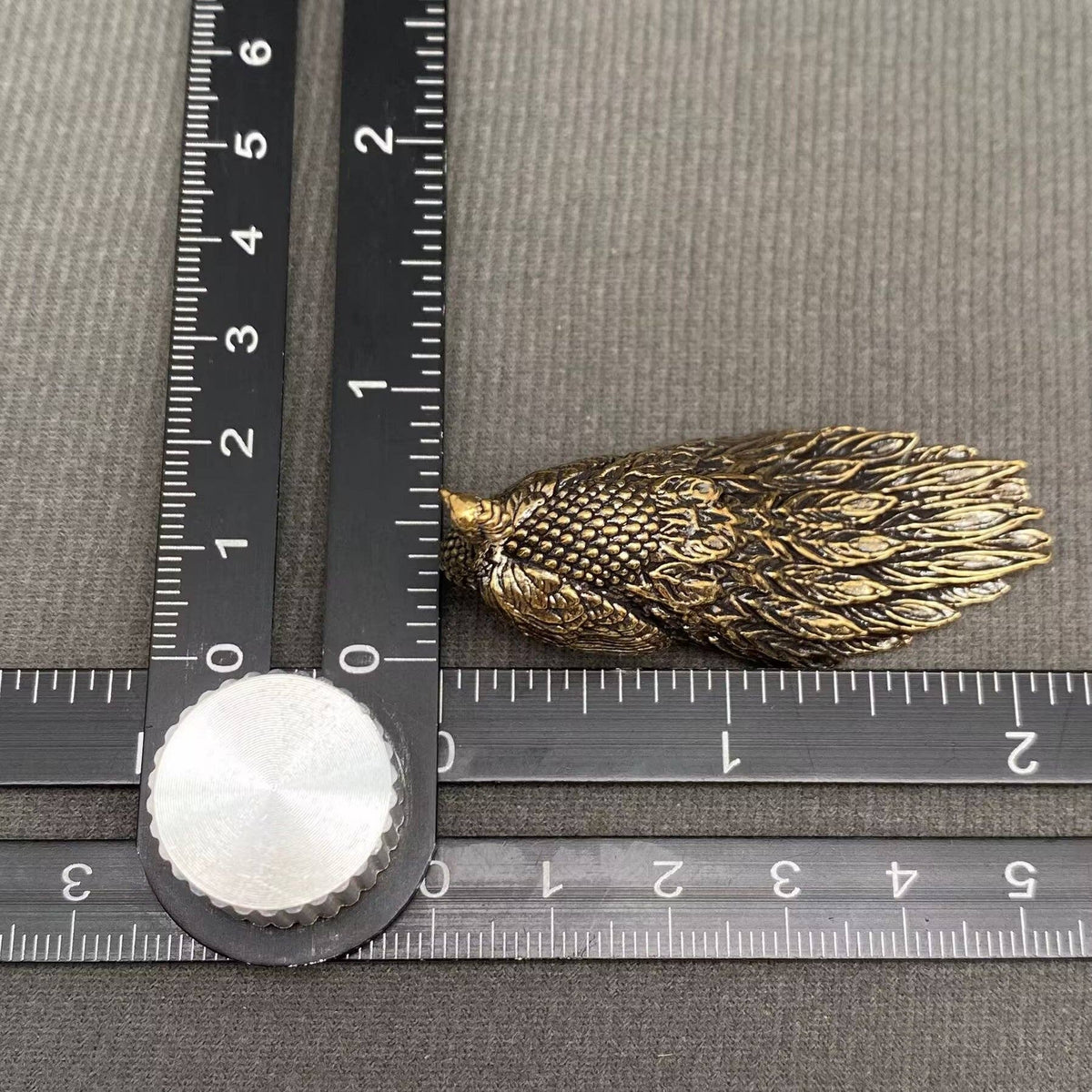 Brass Peahen Decoration