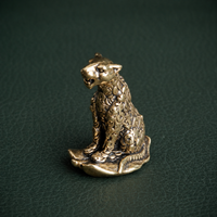 Antique Brass Leopard Figurine
