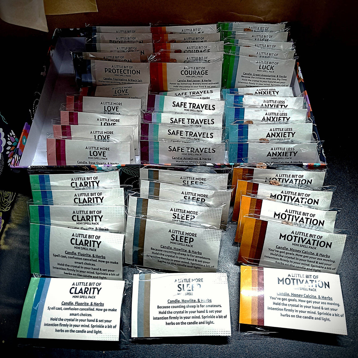 Mini Candle Intention Spell Packs