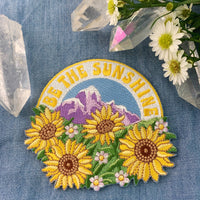 Be the Sunshine Sunflower Embroidered Patch
