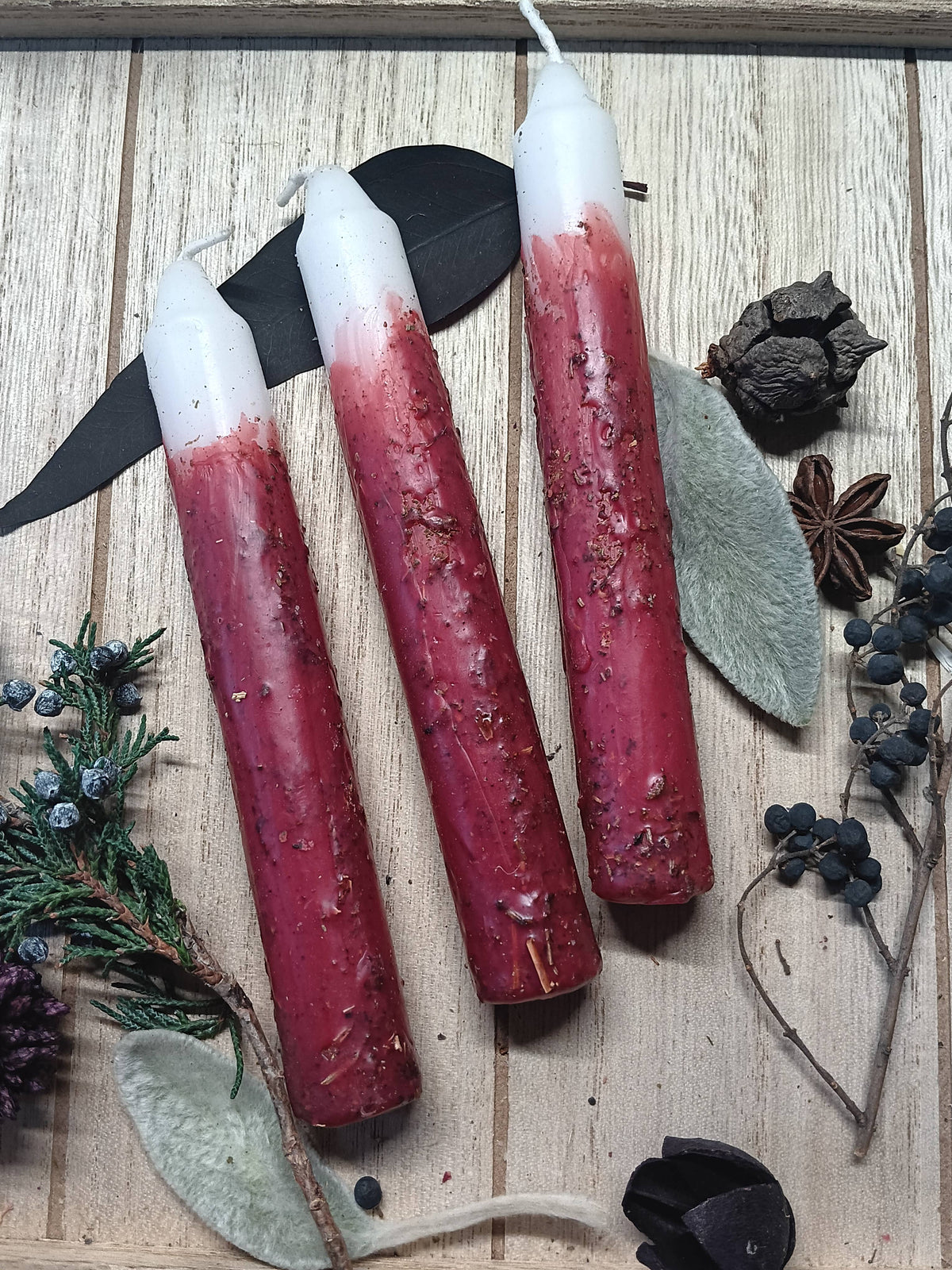 Fire Element Herbal Ritual Candles | Passion, Courage & Transformation