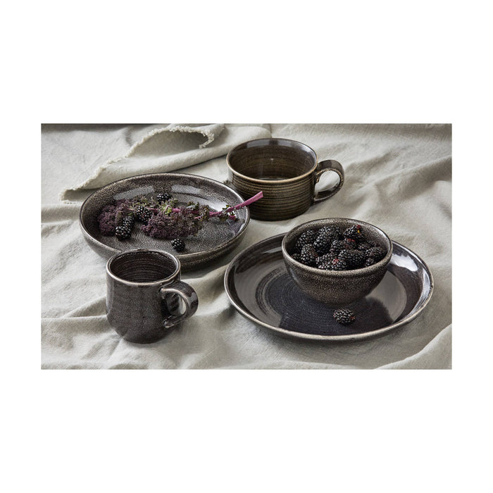 Loft Reactive Glaze Mug Black Stoneware
