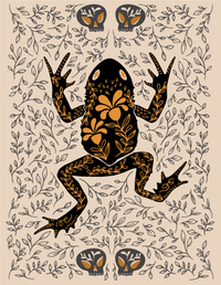 Dark Omens Toad Greeting Card
