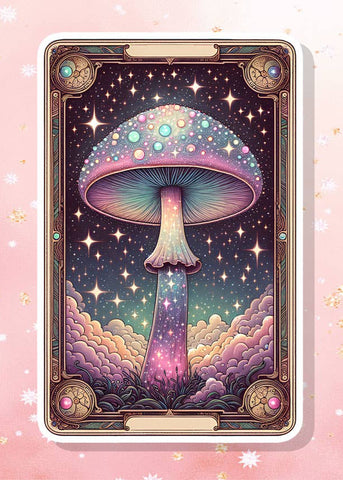 Happy Little Mushroom Vinyl Sticker